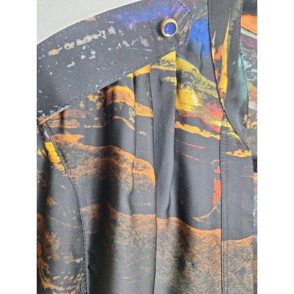 Ted Baker Pennii Artistic Palette Print Blouse Women's Ted Size 3 - Picture 4 of 9